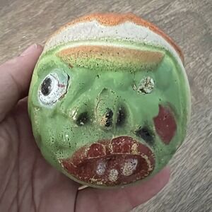 One Vintage Weird Balls Horror Freak Madballs‎ Green, Orange, Creepy 1980's VTG
